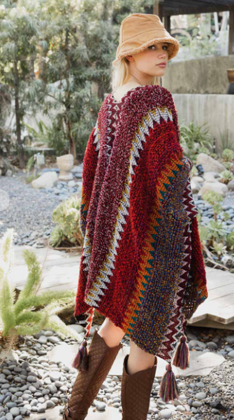 Boho Crochet Poncho